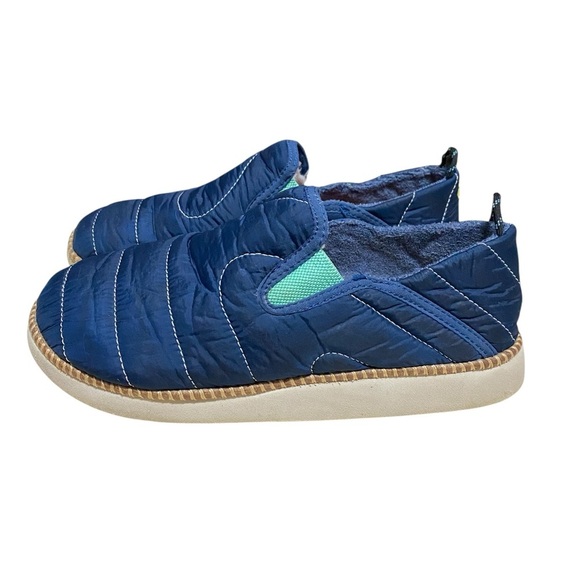 OluKai Ku’i Mino Blue Woman’s Slippers with Faux Fur, Size 8. - Picture 3 of 11